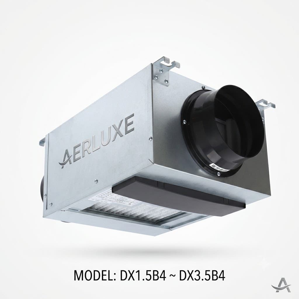 Máy Lọc Không Khí Tươi Âm Trần AERLUXE DX (Lọc Bụi Mịn PM2.5 >99%, Vận Hành Siêu Êm, Thiết Kế Siêu Mỏng)